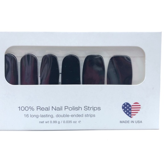 Color Street Nail Polish Sticker Strips - Midnight in Manhattan Black Retired - Picture 4 of 4